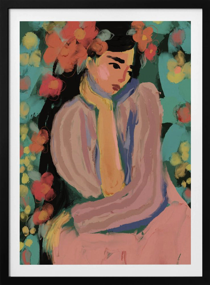 Peinzende Bloemen | Poster