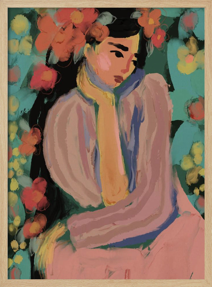 Peinzende Bloemen | Poster