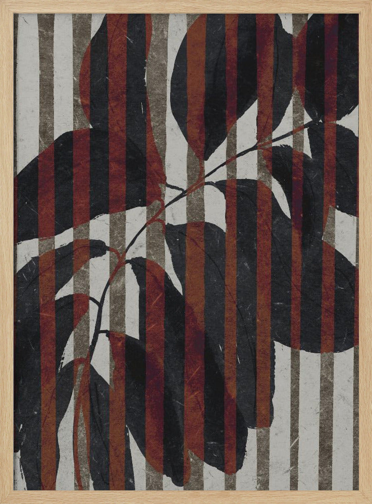 Gestreepte Botanische | Poster