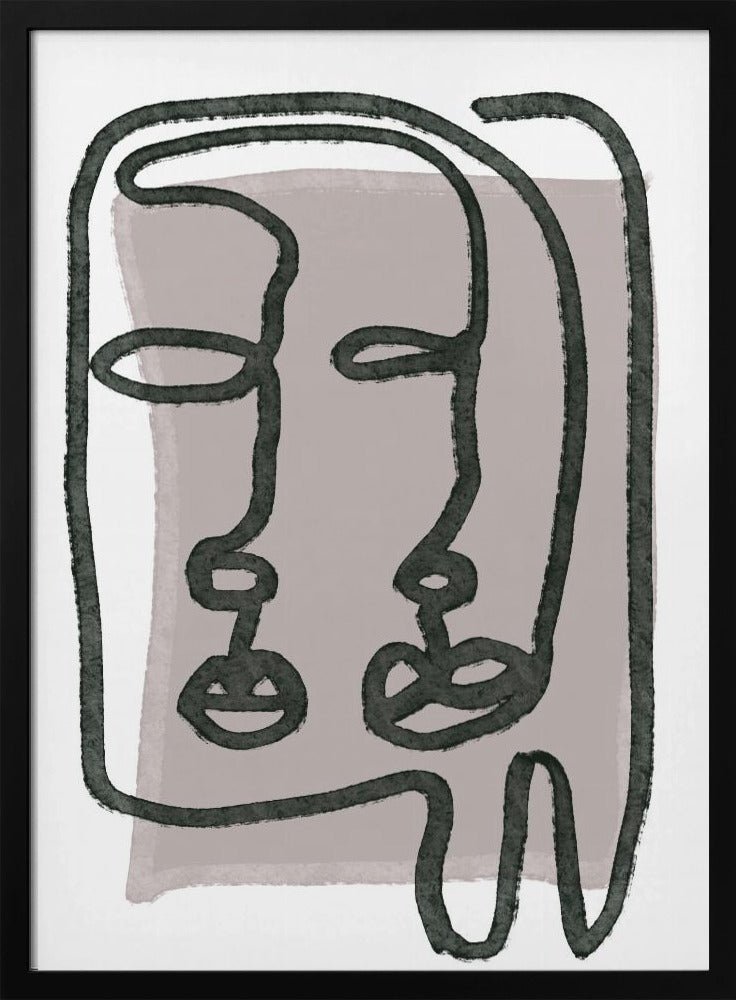 Gezichten abstract | Poster
