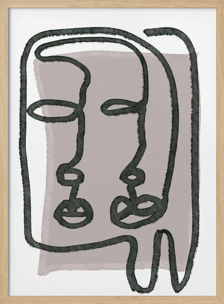 Gezichten abstract | Poster
