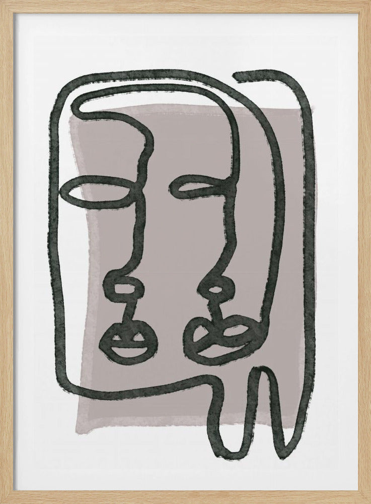 Gezichten abstract | Poster