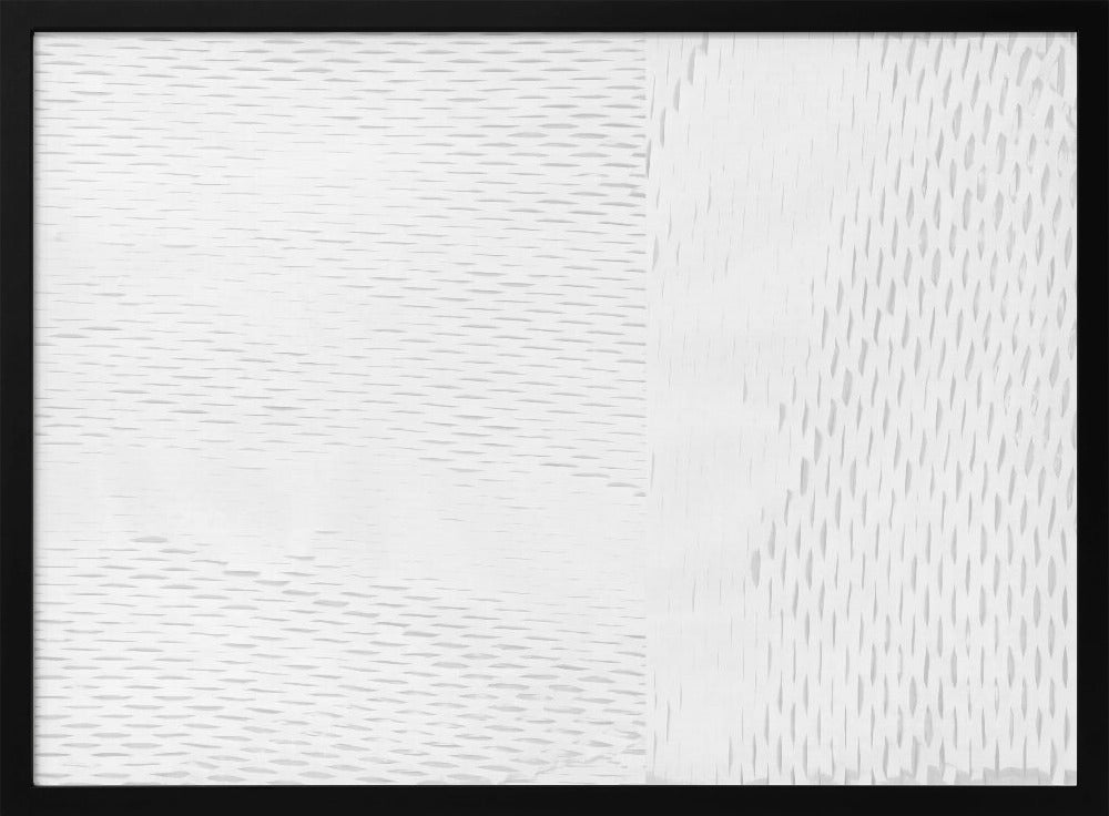 Witte Geweven Blokken 5 | Poster