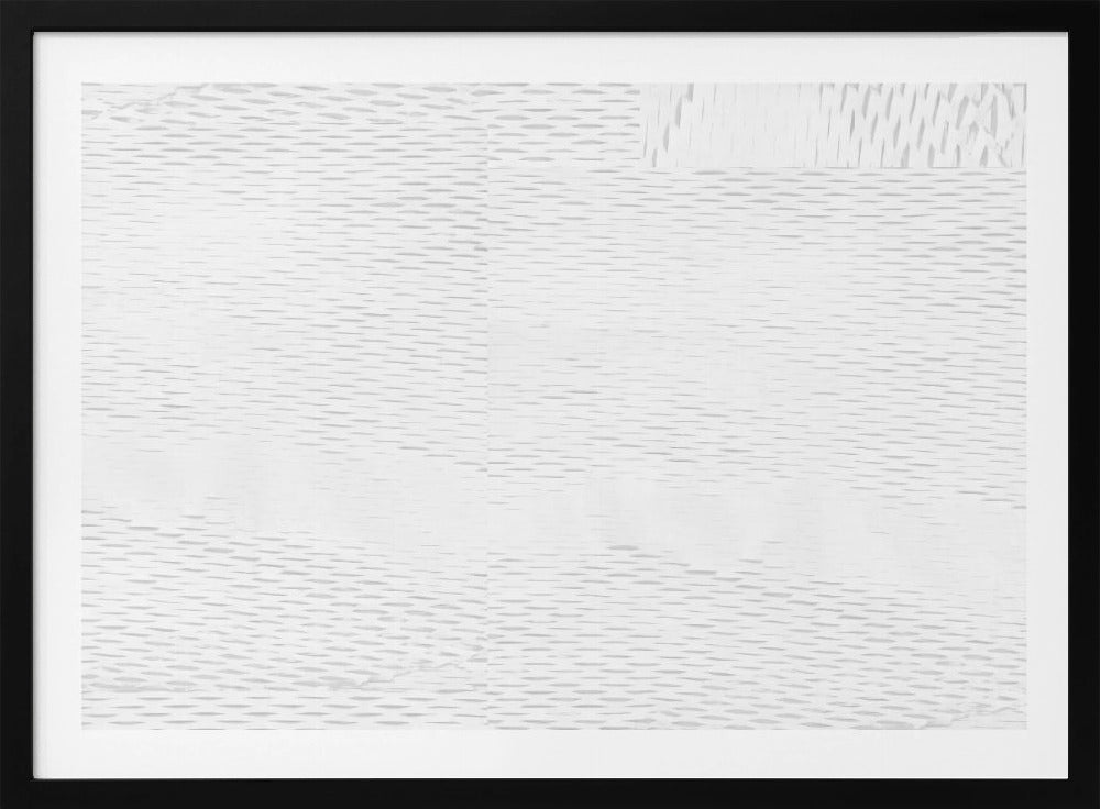 Witte Geweven Blokken 6 | Poster