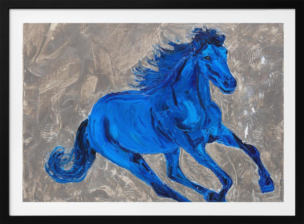 Blauw Paard | Poster