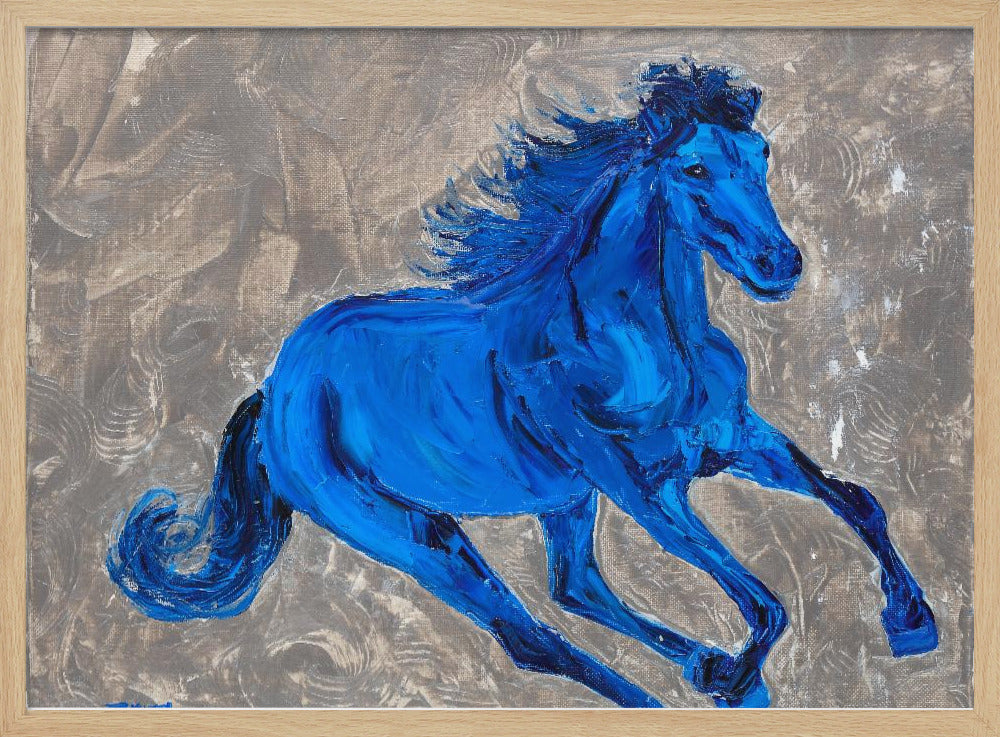 Blauw Paard | Poster