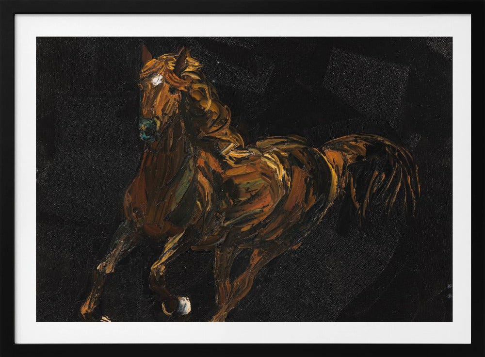 Een bruin paard | Poster