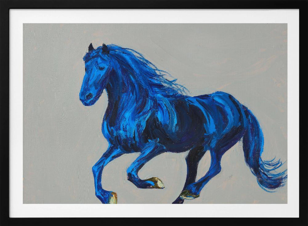 Een blauw paard | Poster