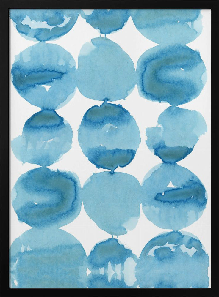 Blauwe aquarel 1 | Poster