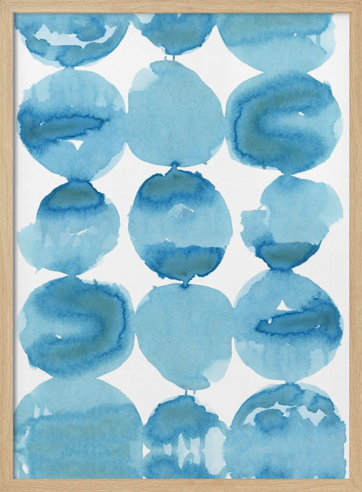 Blauwe aquarel 1 | Poster