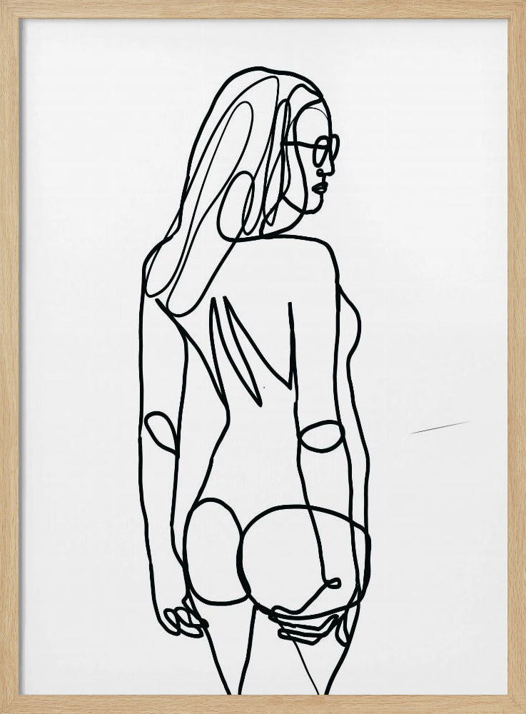 Line Drawing of Woman | Poster