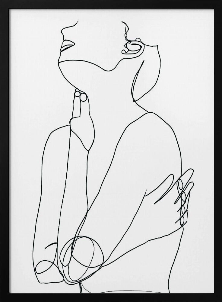 Lijntekening van vrouw | Poster