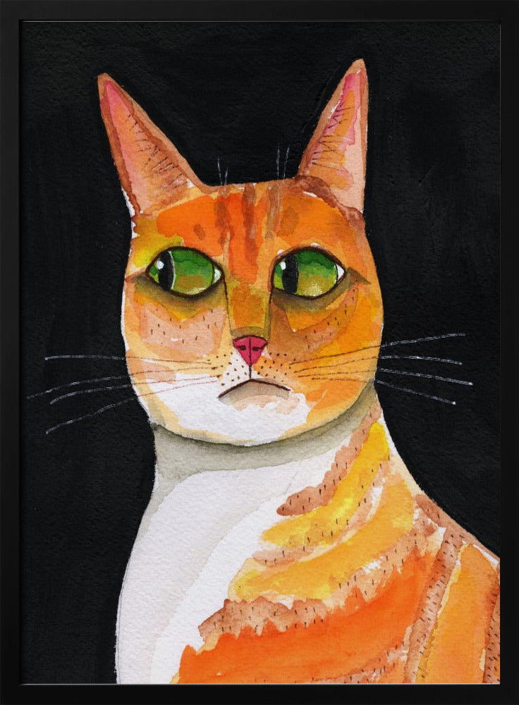 Side Eye Cat Closeup ginger cat | Poster