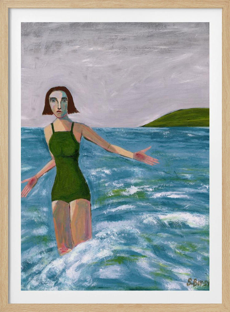 Vrouw aan zee | Poster