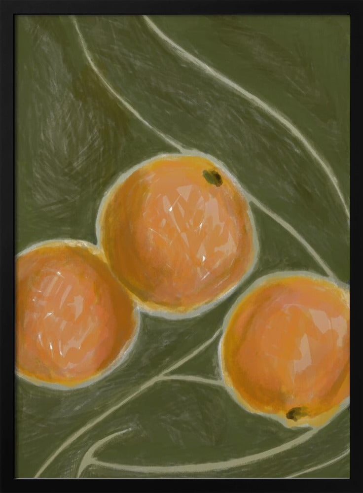 KH Studio - De kleuren oranje en groen | Poster