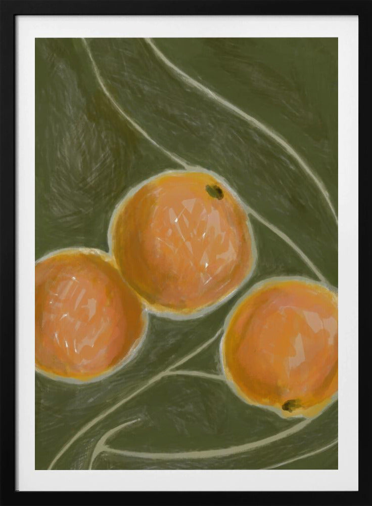 KH Studio - De kleuren oranje en groen | Poster