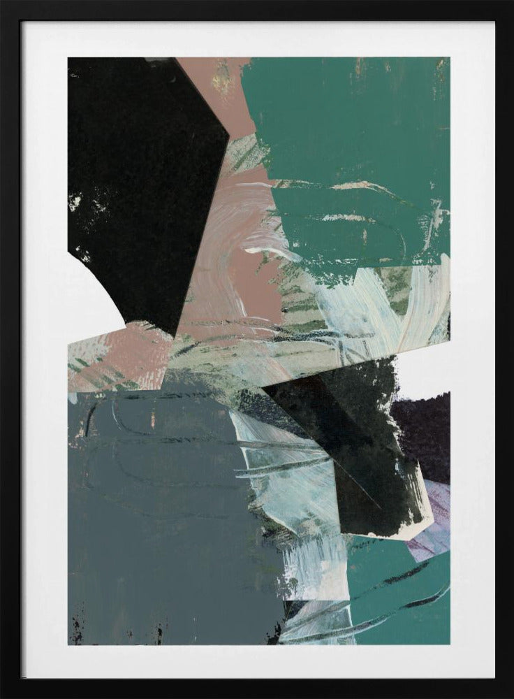 Blauw Zwart Neutraal Wit 3 | Poster