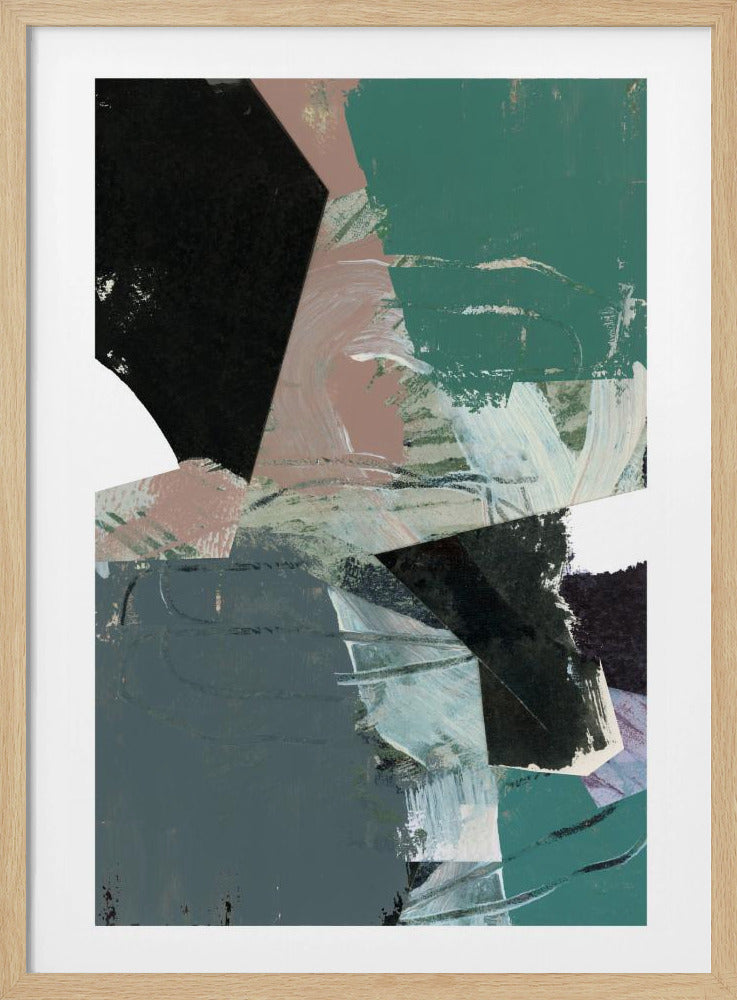Blauw Zwart Neutraal Wit 3 | Poster