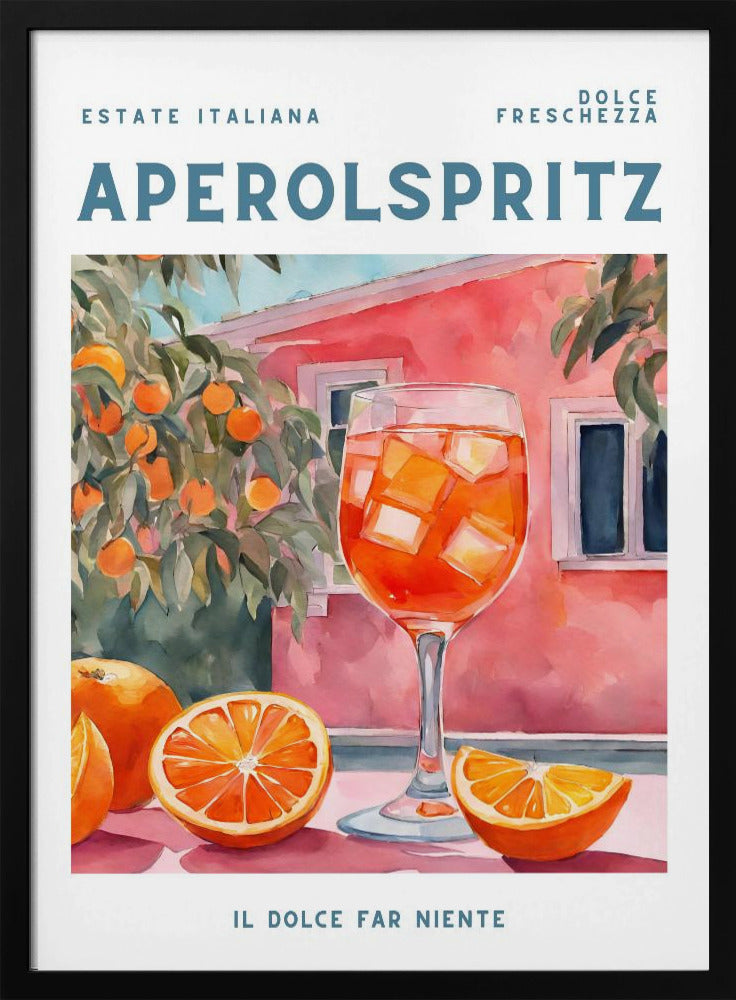 Aperol Spritz, Aquarell, Fris | Poster