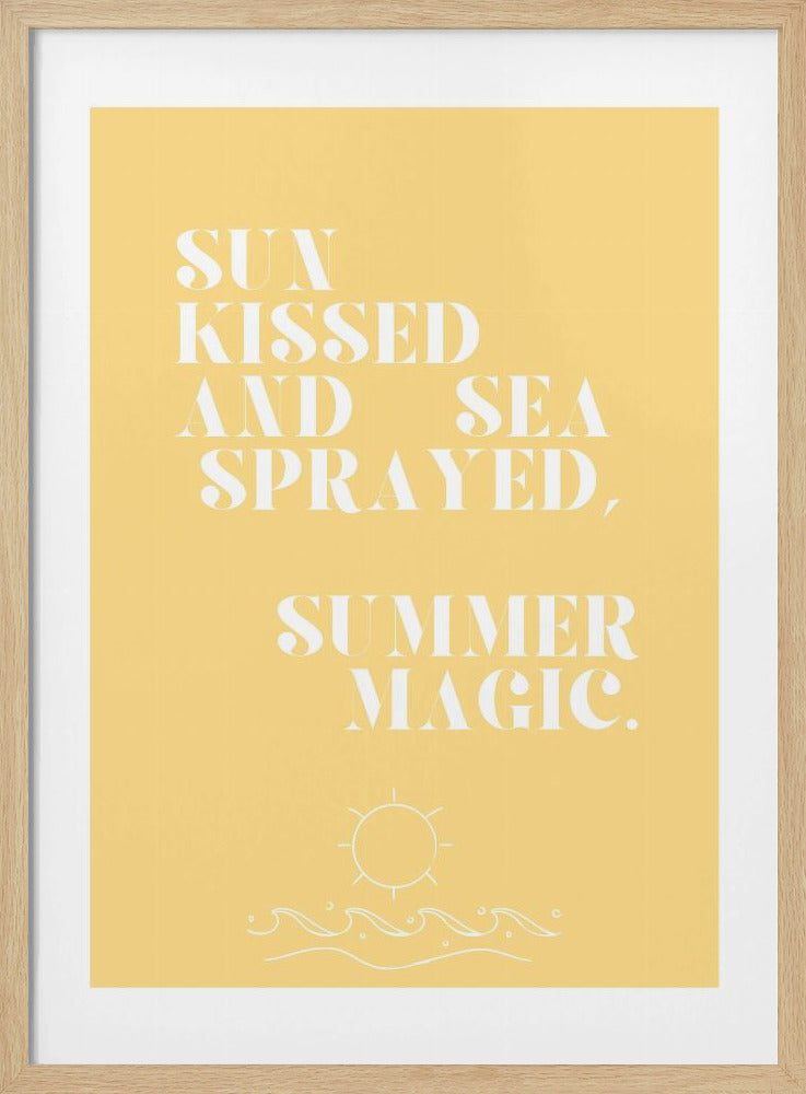 Zomermagie, citaat + illustratie | poster