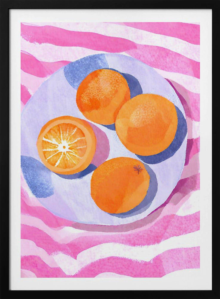 Oranje op de teller | Poster