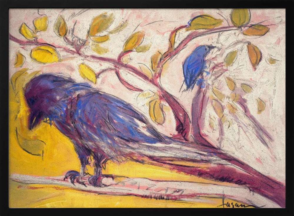 Horizon van stralende raven | Poster