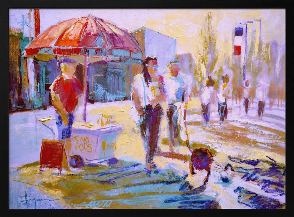 Zonnig wandeltafereel | Poster