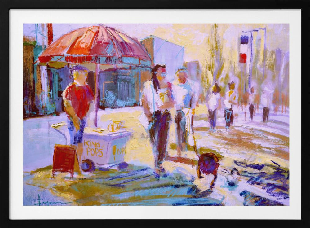 Zonnig wandeltafereel | Poster