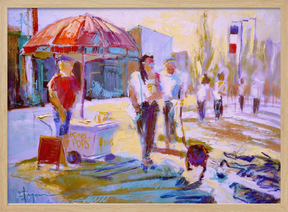 Zonnig wandeltafereel | Poster