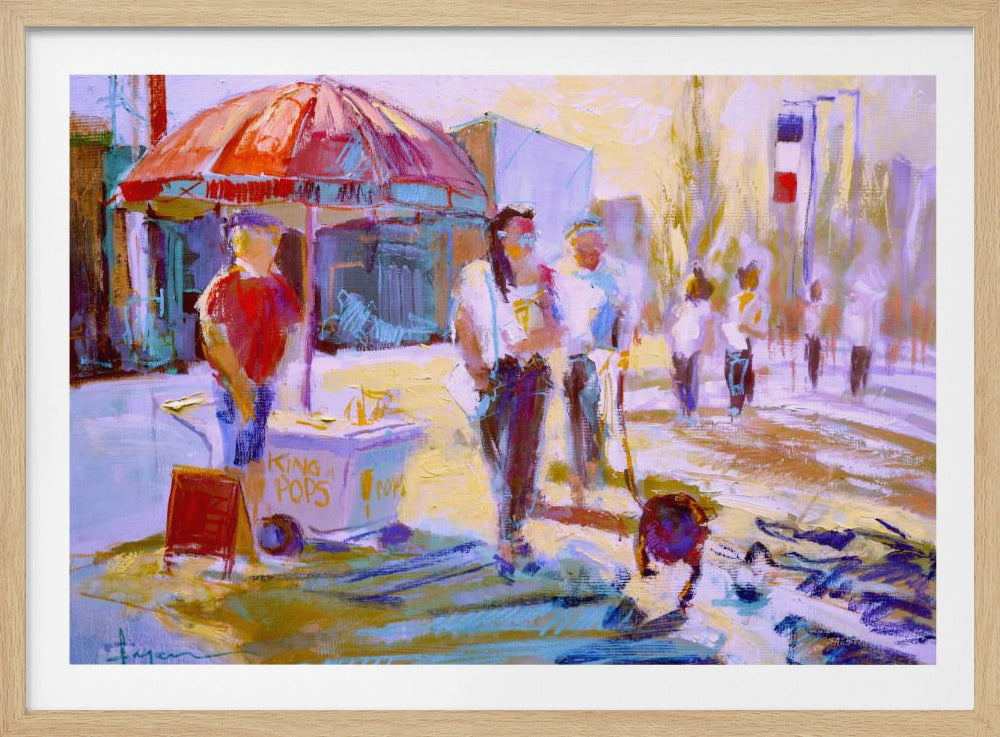 Zonnig wandeltafereel | Poster