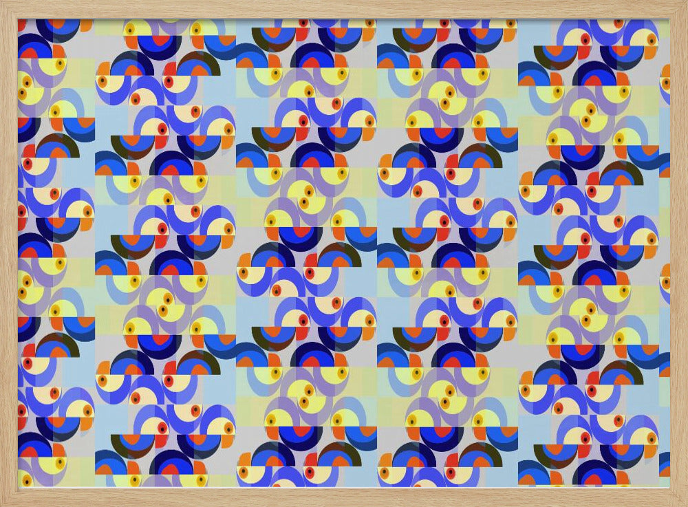 Retro Vogelmix | Poster