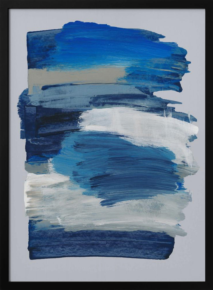 Abstracte penseelstreken 78 | Poster