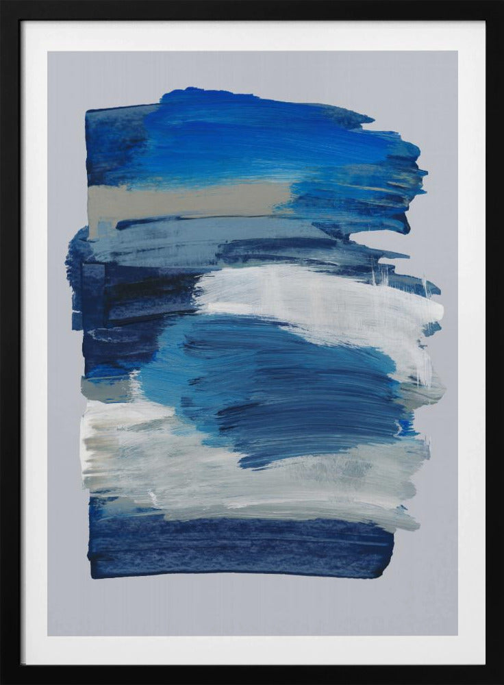 Abstracte penseelstreken 78 | Poster