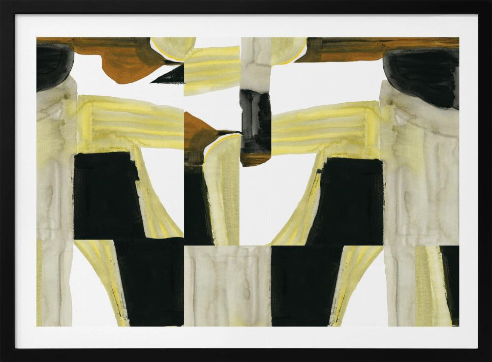 Abstracte uitgesneden vormen 4 | Poster