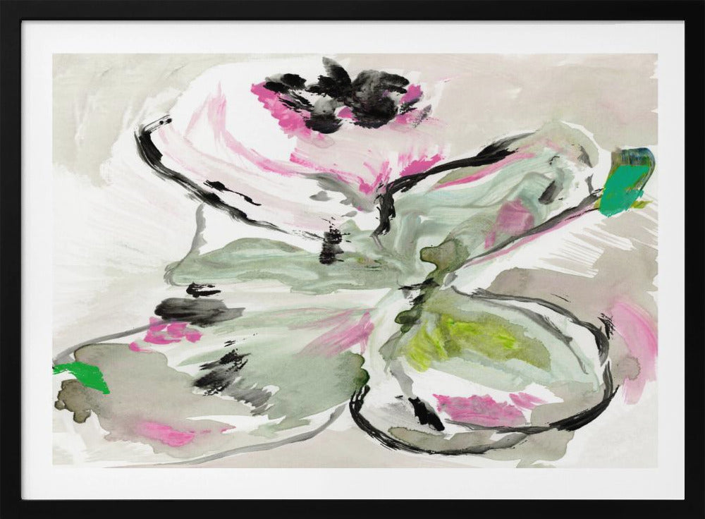 Abstract Paars Violet Roze Tinten Bloemen 1 | Poster