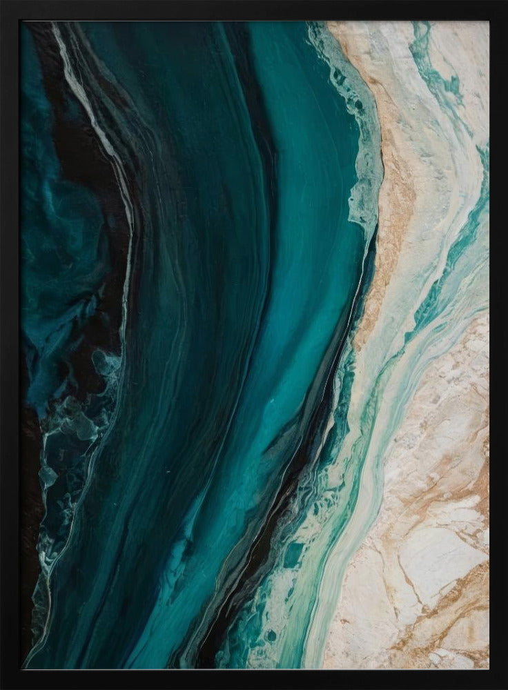 Oceanische marmerstroom | Poster