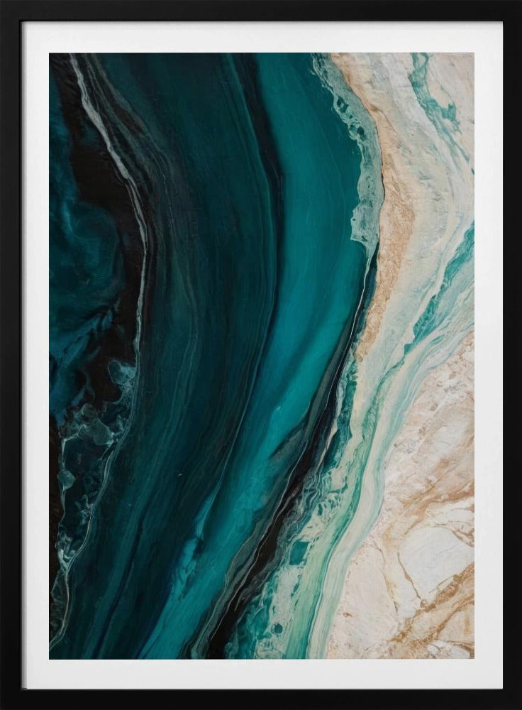 Oceanische marmerstroom | Poster