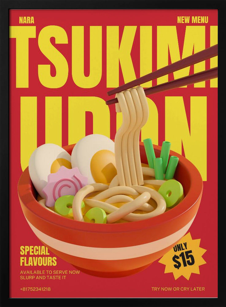 Tsukimi Udon-menu | Poster