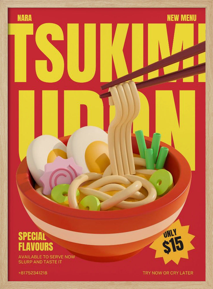 Tsukimi Udon-menu | Poster