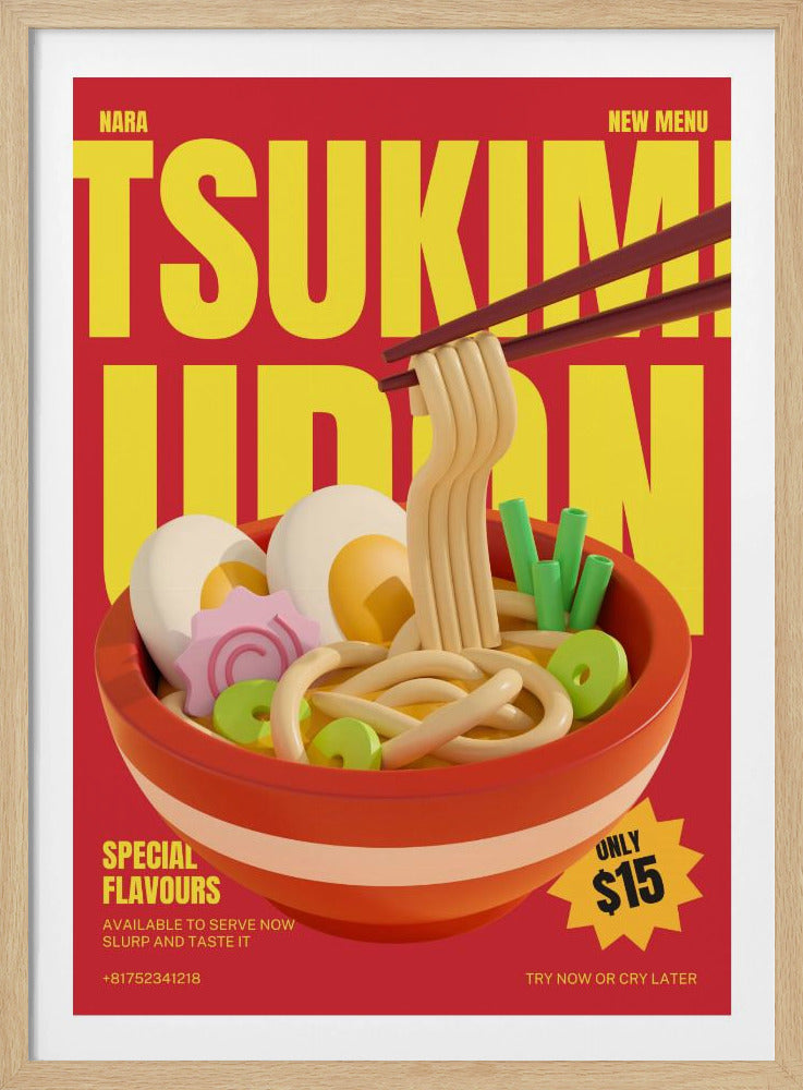 Tsukimi Udon-menu | Poster