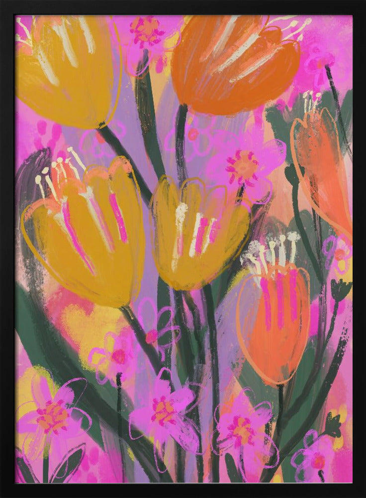 Vibrant Petal Dance | Poster