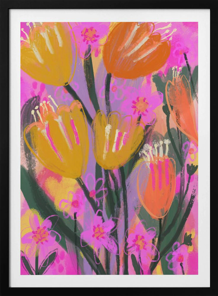 Vibrant Petal Dance | Poster