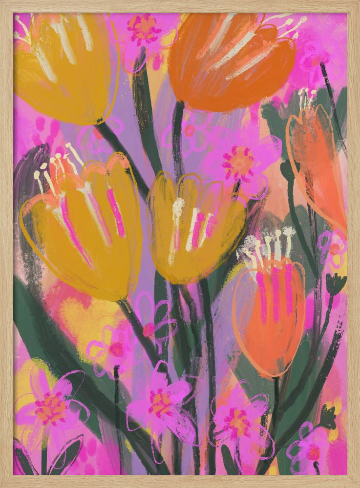 Vibrant Petal Dance | Poster