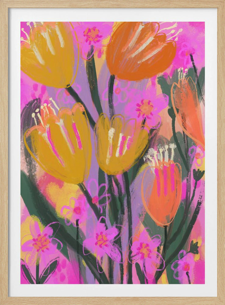 Vibrant Petal Dance | Poster