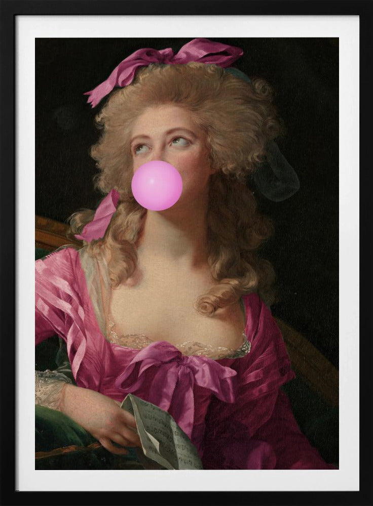 Bubblegummadame Roze exemplaar 2 | Poster