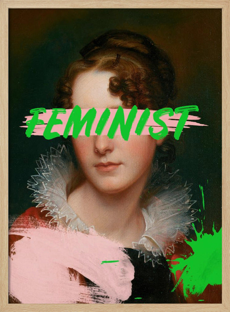 Feministisch portret Ratioiso | Poster