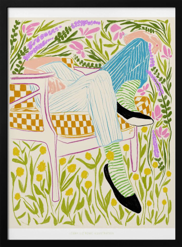 Jlr Stil in de tuin 2 | Poster