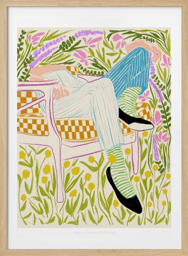 Jlr Stil in de tuin 2 | Poster