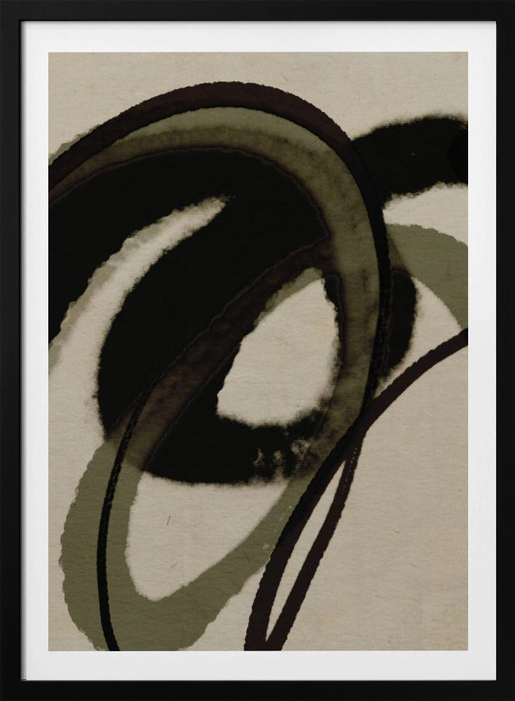 Inked Flowing Circles | Poster