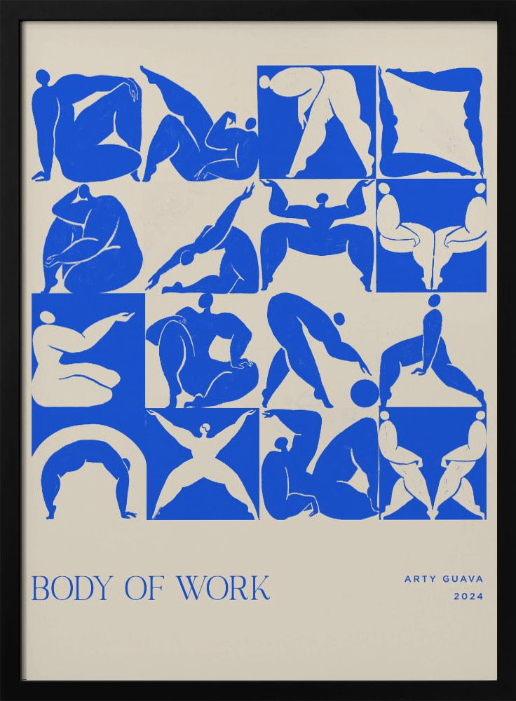 Werk (blauw) | Poster